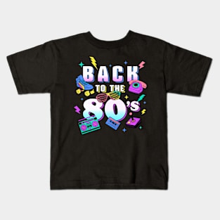 Back To The 80s Retro Vintage Kids T-Shirt